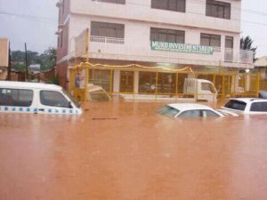 Clogged sewer pipes have led to flooding in some parts of the city