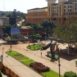 Empty street in Kampala