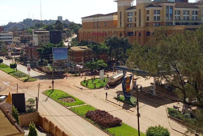 Empty street in Kampala